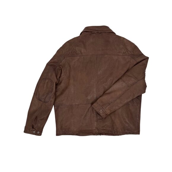 Carbon 2 Cobalt Lamb Leather Jacket • Gorpcore Americana Minimalist Workwear XXL - Picture 7 of 16